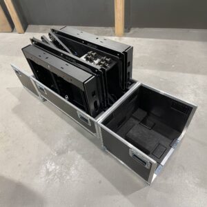 Dutycases_flightcases_Tophead_3delig_met 2x klapdeksel
