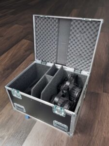 Dutycases_flightcases_Materiaalcase 80 4x adb fresnellens + accu